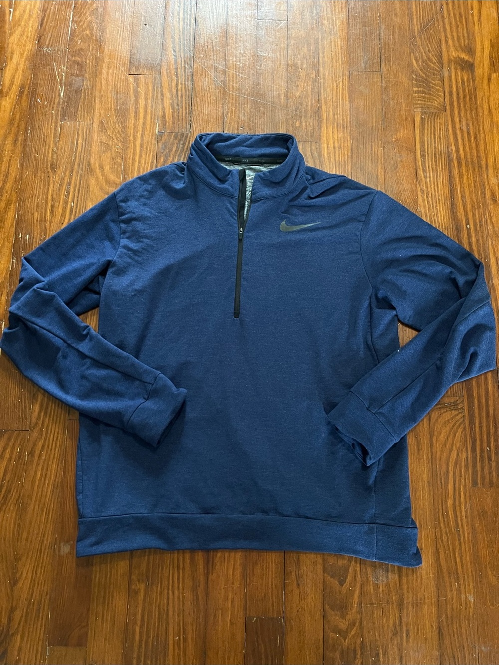 Nike Men’s Navy Half-Zip Performance Pullover Dri-Fit
